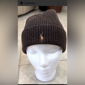 Polo by Ralph Lauren Brown Knit Beanie